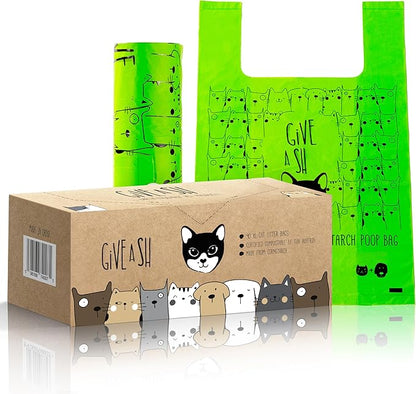 Certified Home Compostable Cat Litter Bags by GAS