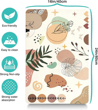 Pet Feeding Mat for Floors Waterproof Dog Mat for Food and Water Absorbent - Image 4