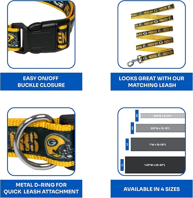 Green Bay Packers NFL Dog & Cat Collar - Image 6