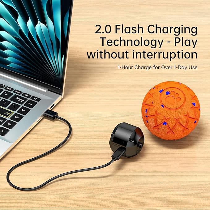 Interactive Dog Ball, Bouncing and Rotating, Silent Foam Material, IP54 - Image 6