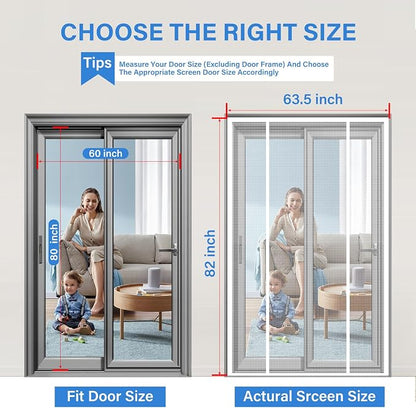Magnetic Screen Door Upgraded PET Mesh Stronger Than Fiberglass and Polyester - Image 2