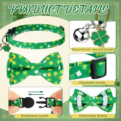 Hsei 6 Pcs St. Patrick's Day Cat Collar Bulk - Image 4