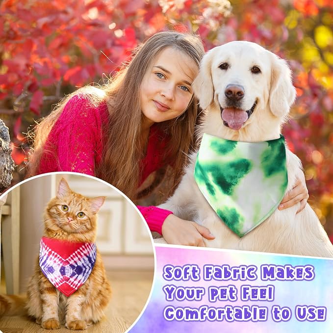 Amylove 120 Pcs St. Patrick's Day Dog Bandanas Bulk Holiday Triangle Dog Pack - Image 4