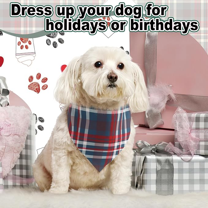 Aliceset 180 Pcs Dog Bandana Bulk Stripe Bandanas - Image 5