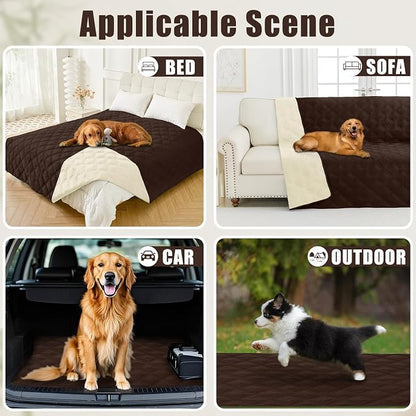 Smiry Waterproof Dog Bed Cover Blanket 52x82, Soft Reversible Pet Blanket - Image 5