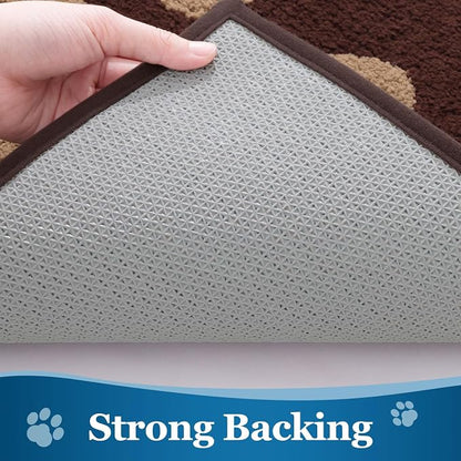 Buganda Dog Door Mat for Muddy Paws, Absorbent Dirt Trapper Washable Indoor - Image 5
