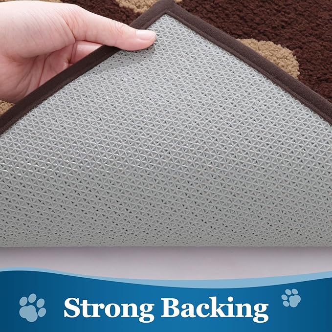 Buganda Dog Door Mat for Muddy Paws, Absorbent Dirt Trapper Washable Indoor - Image 5