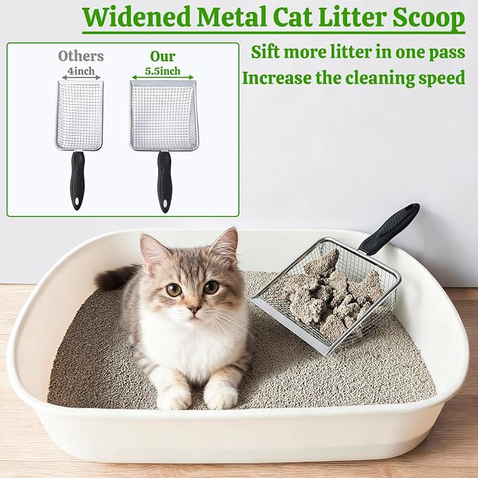 Widened Metal Cat Litter Scoop, Cat Scooper - Image 6