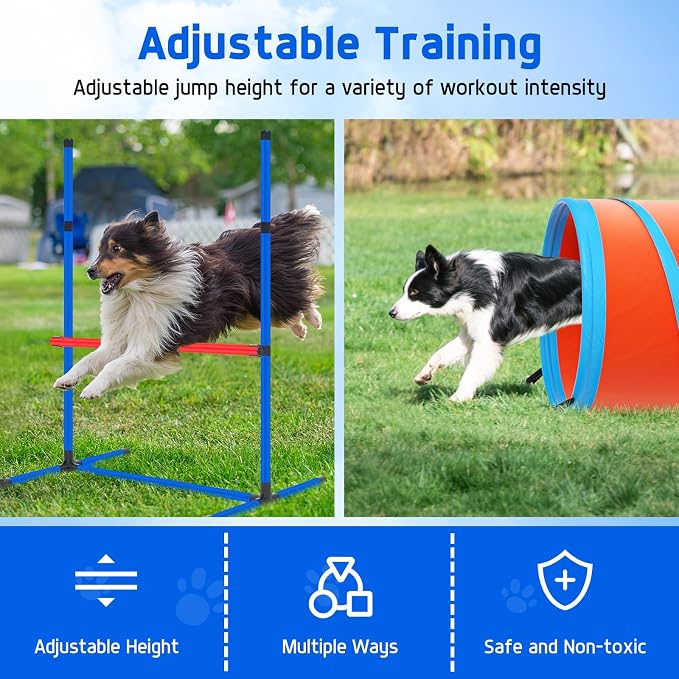 Dog Agility Equipment, Dog Agility Course Backyard Set Obstacle Course Backyard - Image 6