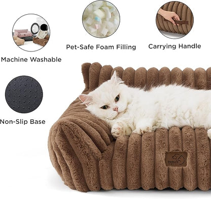 Bedsure ComfyFleece™ Cute Cat Couch - Image 5