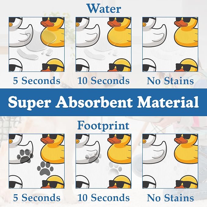 Cute Ducks Glasses Pet Feeding Mat - Image 3