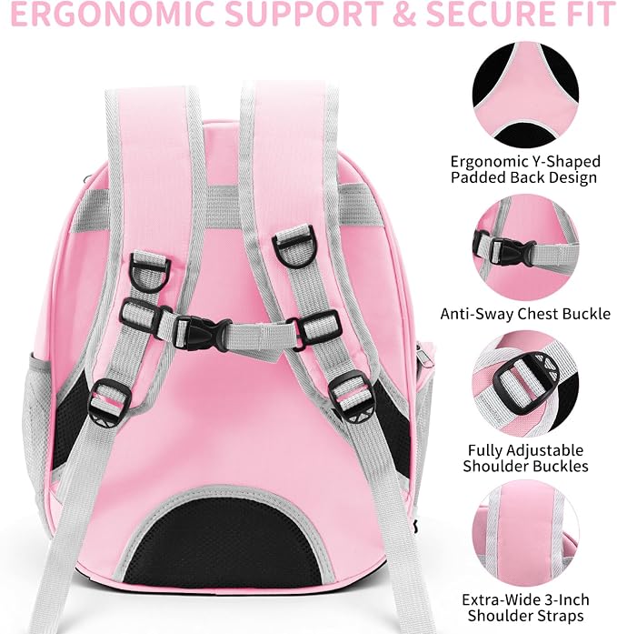 Cat Backpack Carrier, Back Expandable Pet Backpack - Image 3