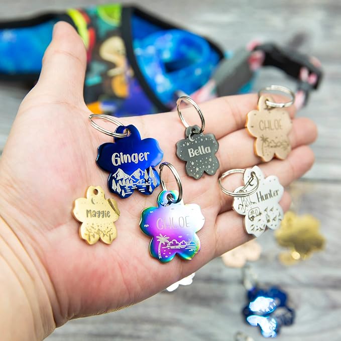 Personalized Dog Tag with 5 Lines of Custom Deep Engraved Durable Stainless - Image 5