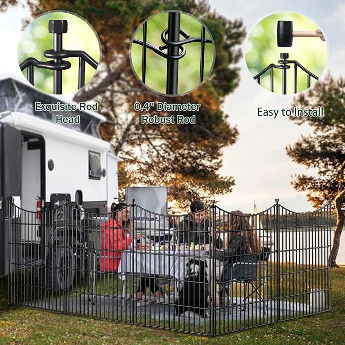 5 Panels Decorative Garden Fence - Image 5