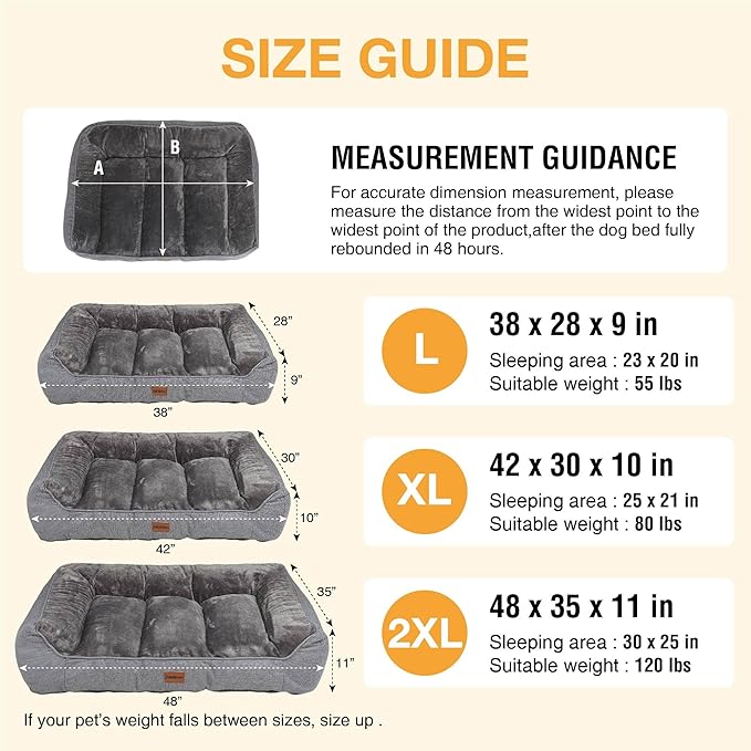 Orthopedic Dog Bed for Extra Large Dogs - Image 5