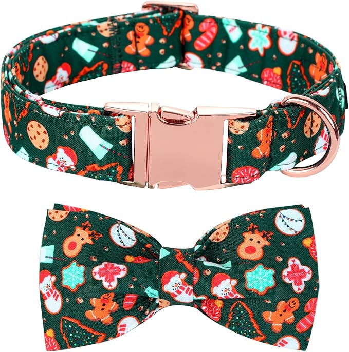 Christmas Dog Collar, Cute Winter Holiday Collars by BoboRainbow