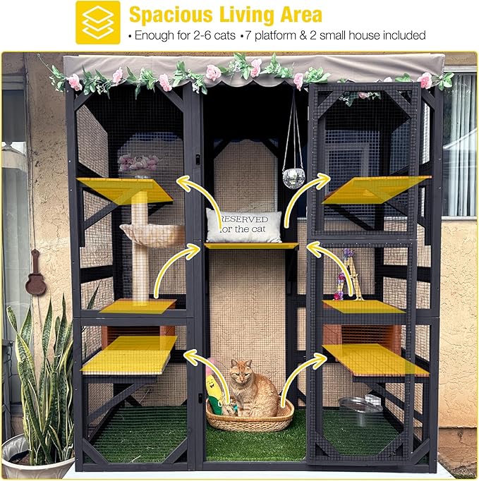 Aivituvin Catio Outdoor Cat Enclosure - Image 6