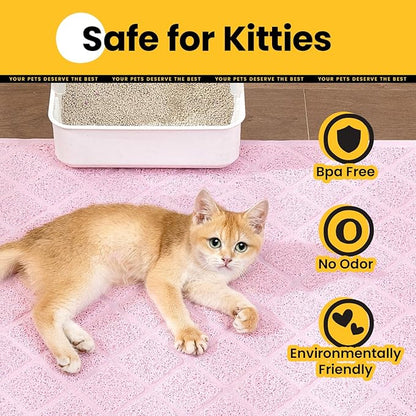 Cat Litter Mat Litter Trapping Mat, Less Waste Cat Litter Box Mat - Image 8