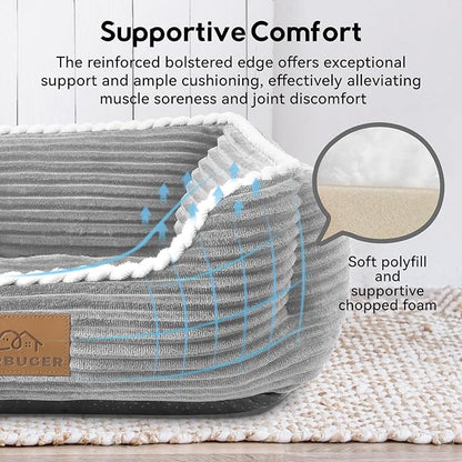 Orthopedic Dog Bed for Medium Dogs, Dog Sofa Beds Supportive Foam Pet Couch Bed - Image 3