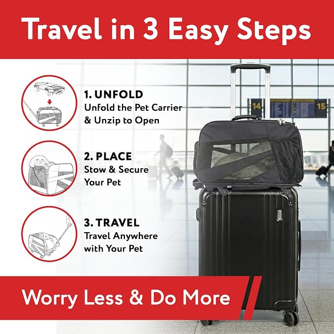 dbest products Rolling Pet Carrier - Image 4