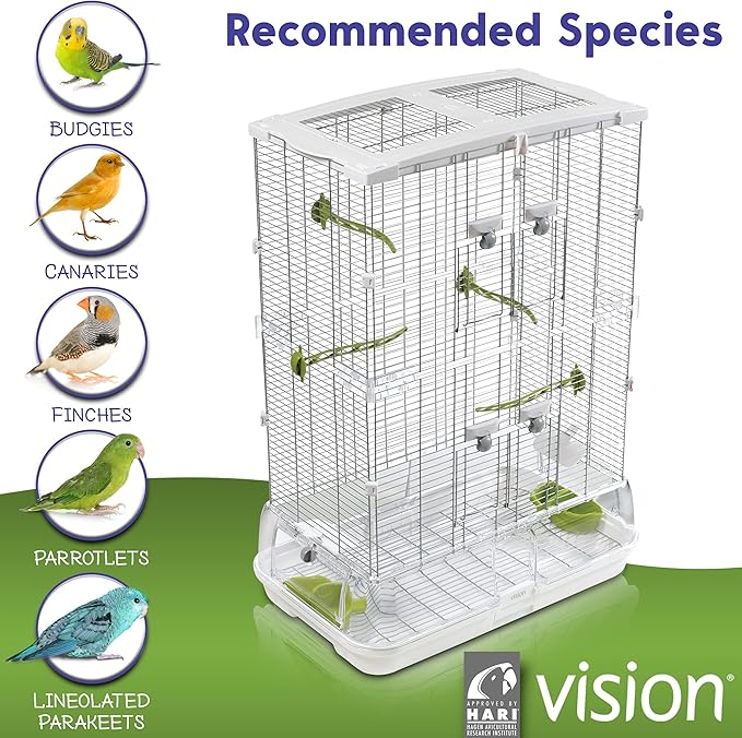 Vision M02 Wire Bird Cage, Bird Home - Image 6