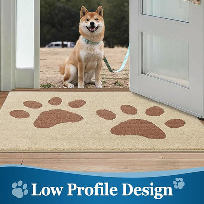 Buganda Dog Door Mat for Muddy Paws, Absorbent Dirt Trapper Washable Indoor - Image 6
