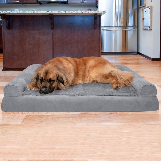 Furhaven Orthopedic Dog Bed for Large Dogs w/ Removable Bolsters & Washable - Image 2