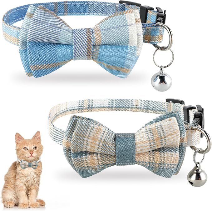 Jeffdad 2Pcs Cat Collar Breakaway, Cat Collar by Jeffdad
