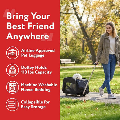dbest products Rolling Pet Carrier - Image 7