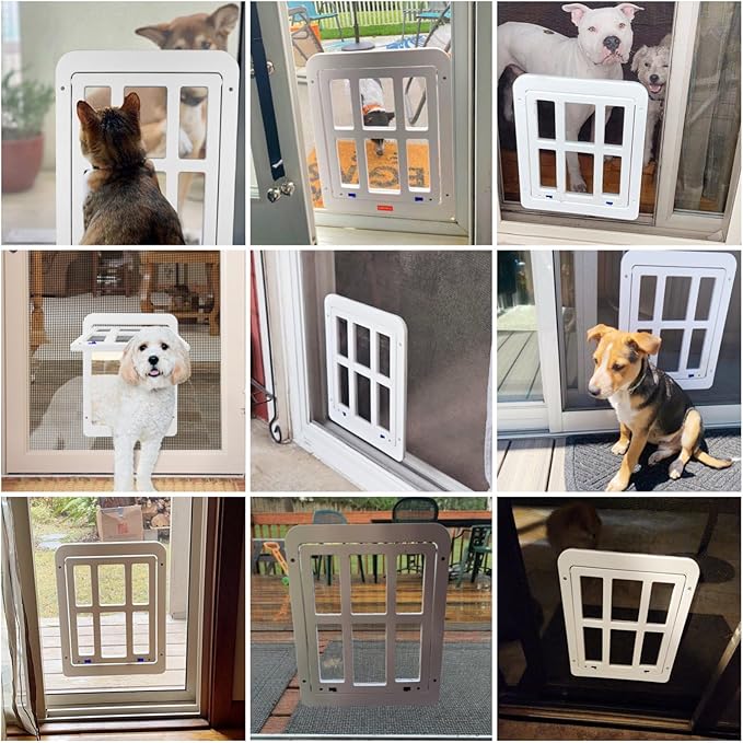 NAMSAN Dog Screen Door, Flap Opening 11.2 x 14.4 inches, Dog Door - Image 2