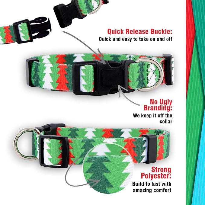 Native Pup Christmas Dog Collar- Winter Holiday Collars - Image 4