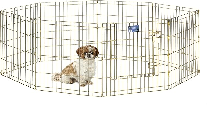 MidWest Homes for Pets Folding Metal Puppy / Dog Exercise Pen, Indoor/Outdoor by MidWestHomesForPets