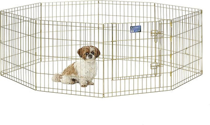 MidWest Homes for Pets Folding Metal Puppy / Dog Exercise Pen, Indoor/Outdoor by MidWestHomesForPets