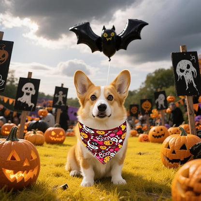 30 Pcs Halloween Thanksgiving Dog Bandanas Bulk Stitch Dog Bandanas - Image 6