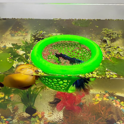 Aquarium Floating Betta Fish Skins, Betta or Shrimp Feeder, Cave and Hammock by HOZOE
