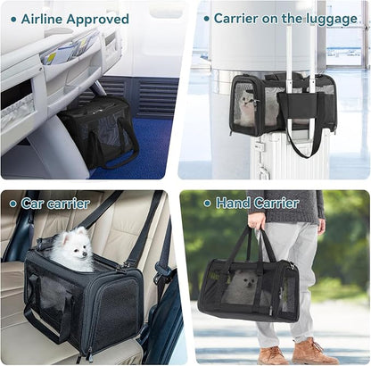 Airline Approved Cat Carrier, Soft-Sided Collapsible Pet Carrier - Image 3