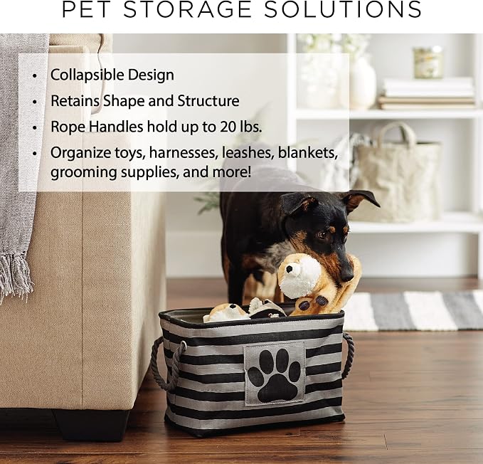 Bone Dry Pet Storage Collection Collapsible Bin, Small Rectangle - Image 7
