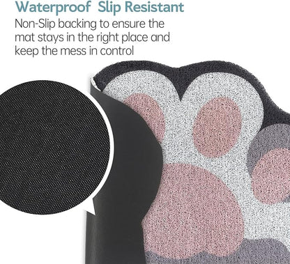 Cute Cat Litter Mat 24”x16”, Litter Box Mat, Litter Trapping Mat, Soft on Kitty - Image 5