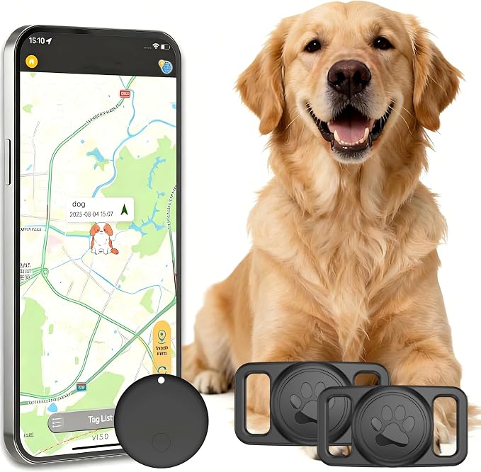 Pet Tracker, GPS Collar for Dogs Smart tag, Waterproof Compatible by SimpleConvenientEfficie