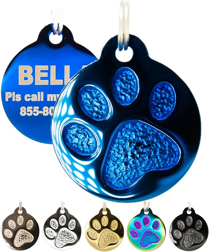 Engraved Pet Tag for Dogs and Cats by PetANTastic