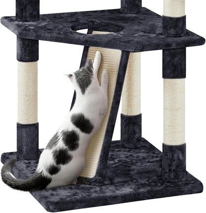 Yaheetech 79 in Cat Tree Tower, Comfy Basket, Sisal Scratching Posts - Image 8