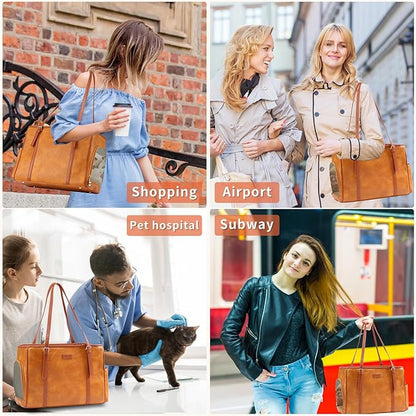 Fashion Dog Purse Pet Carrier Leather Bag - Image 5