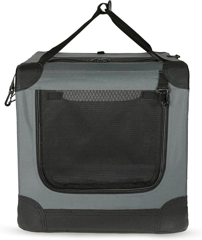 Amazon Basics 4-Door Portable Folding Soft Dog Crate, Collapsible Travel Kennel - Image 5
