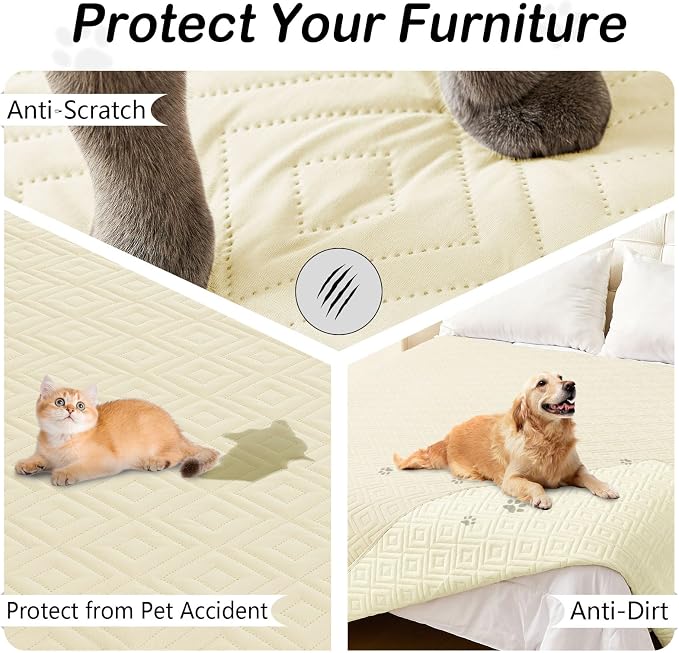 hyha Waterproof Dog Blanket, Soft Dog Bed Cover Pet Blankets, Waterproof Sofa - Image 3