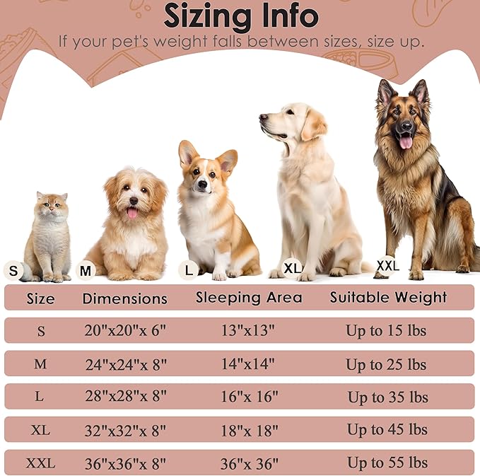 28in Large Dog Bed, Medium Size Dog and Cats, Calming Donut Bed - Image 2