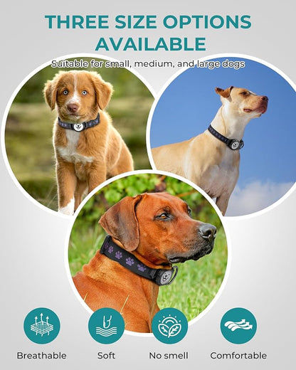 Dog Collar with Airtag Holder, IP67 Waterproof Reflective AirTag Dog Collars - Image 6