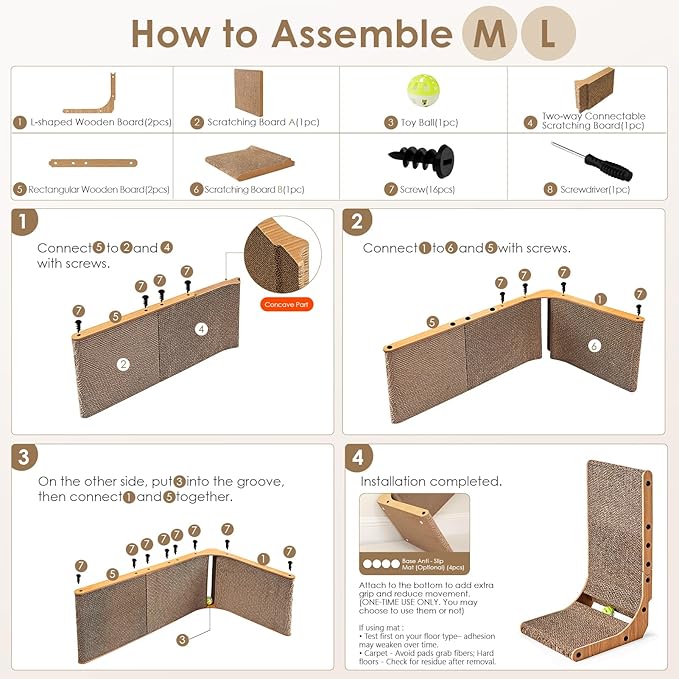 EHEYCIGA Cardboard Cat Scratcher - Image 8