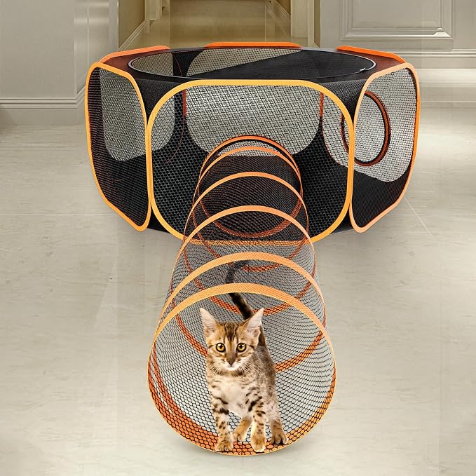 Cat Outdoor Enclosures Tunnel Playpen - Image 5