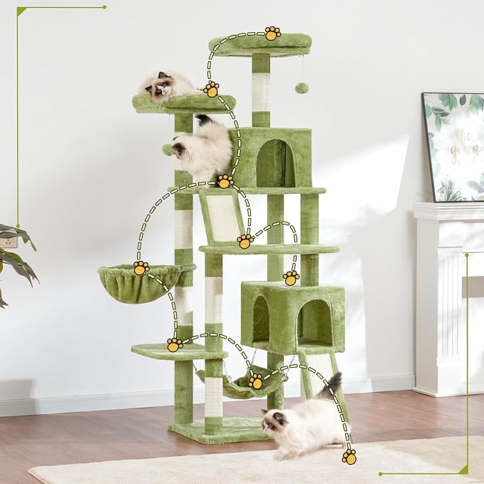Cat Tree for Indoor Cats, Sturdy Cat Tree House - Image 2