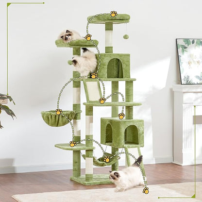 Cat Tree for Indoor Cats, Sturdy Cat Tree House - Image 2